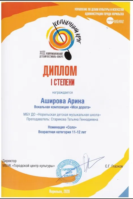 Аширова Арина